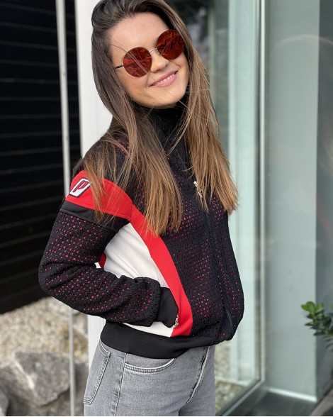 Bunda dámská Pinko černá s nápisem